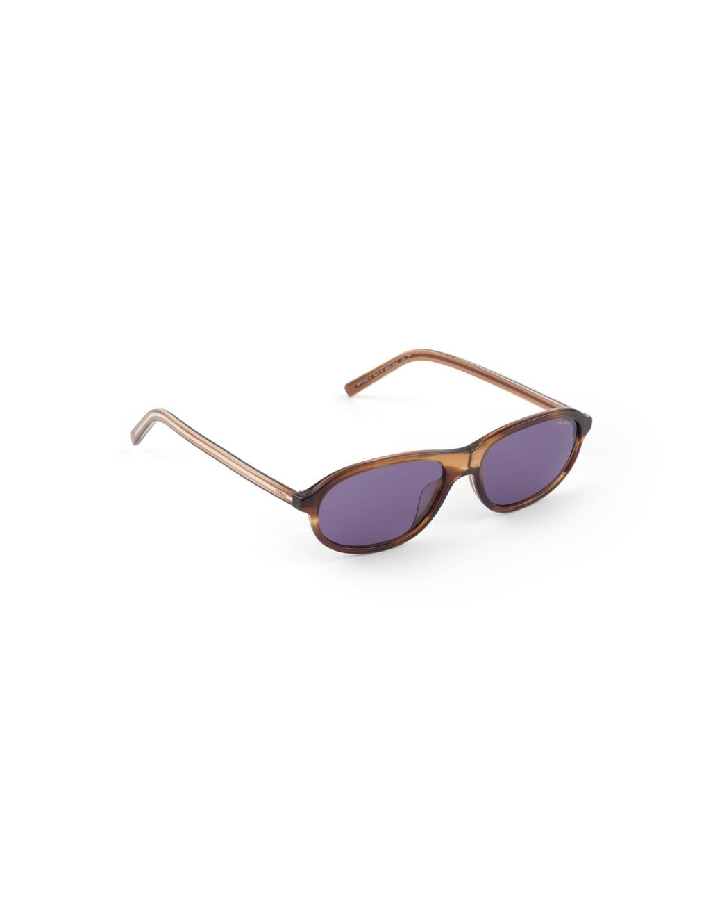 Prada Purple Sunglasses With The Iconic Metal Plaque