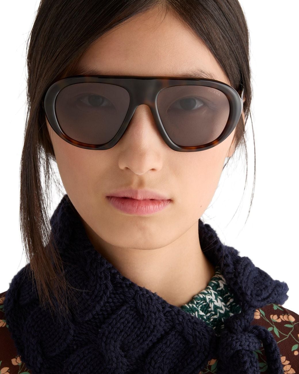 Prada Gray Shadowplay Sunglasses