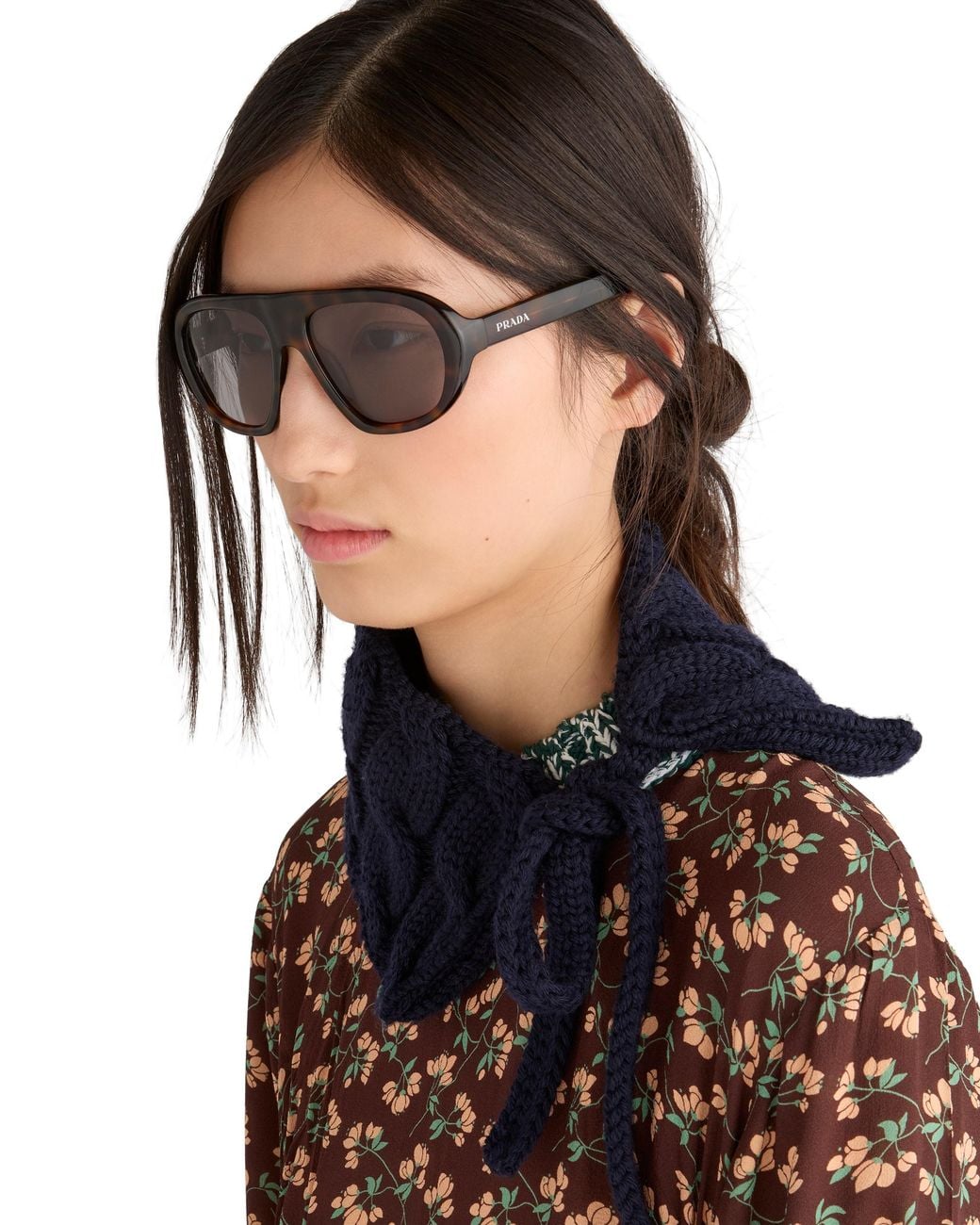 Prada Gray Shadowplay Sunglasses