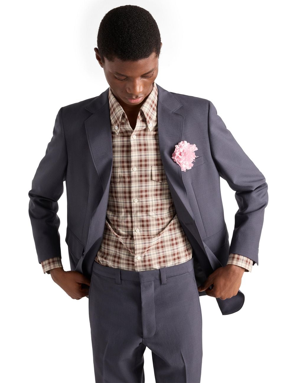 Camicia Button Down di Prada in Brown da Uomo