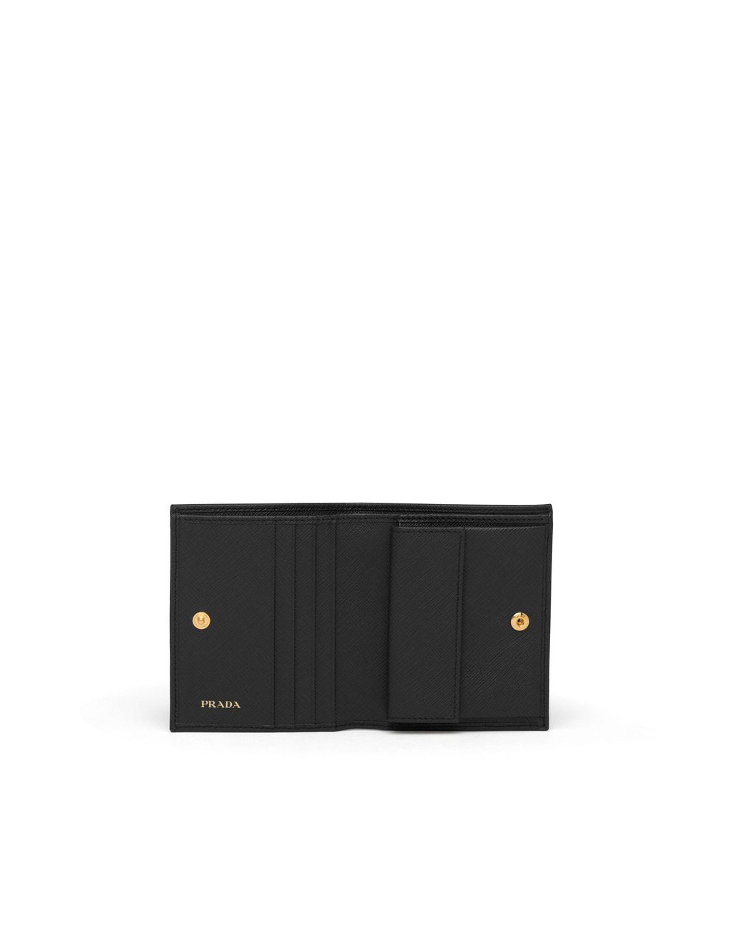 Prada White Small Saffiano Leather Wallet