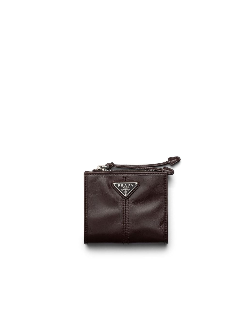 Prada White Small Leather Wallet for men