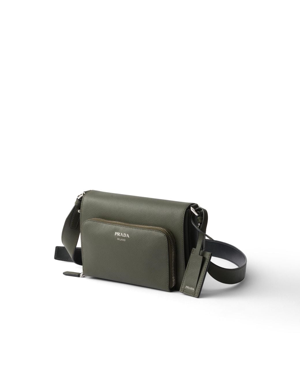 Prada Black Saffiano Leather Shoulder Bag for men