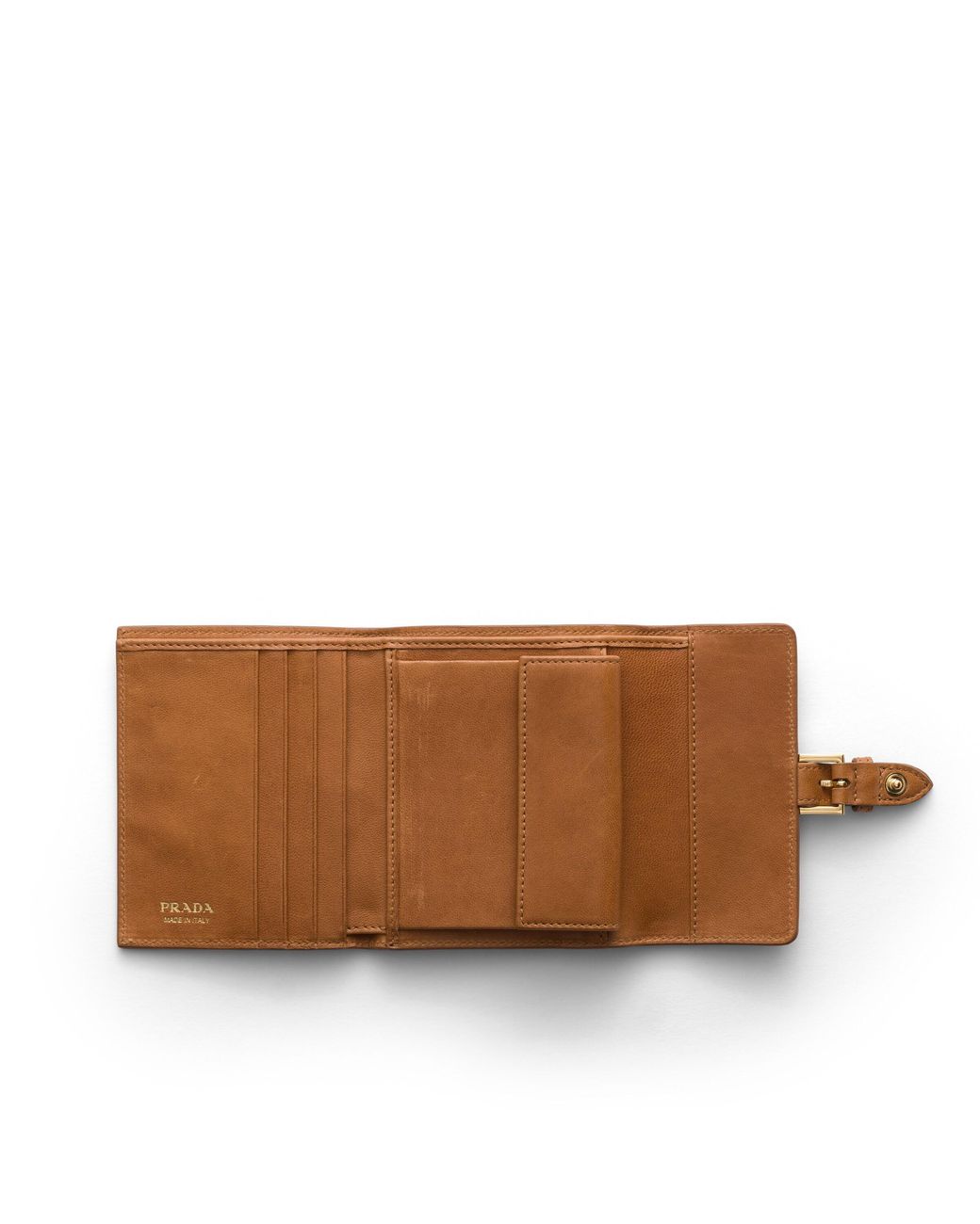 Prada White Small Nappa Leather Wallet