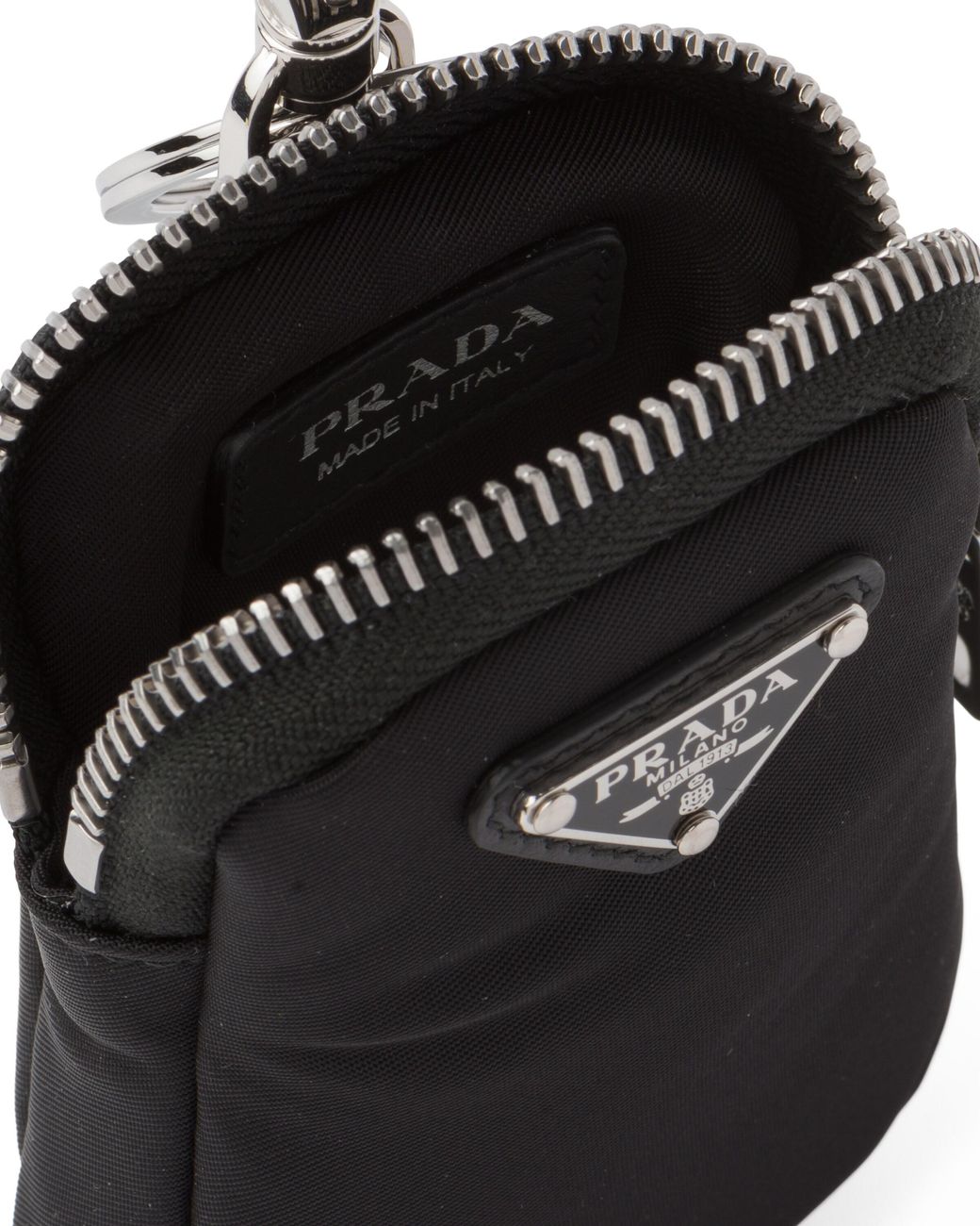 Prada Black Mini-pouch Aus Re-nylon