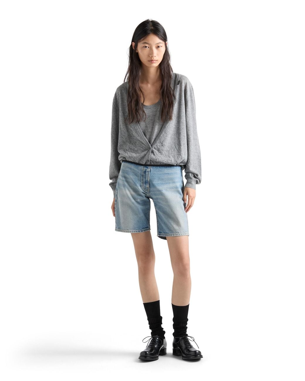 Top di Prada in Gray
