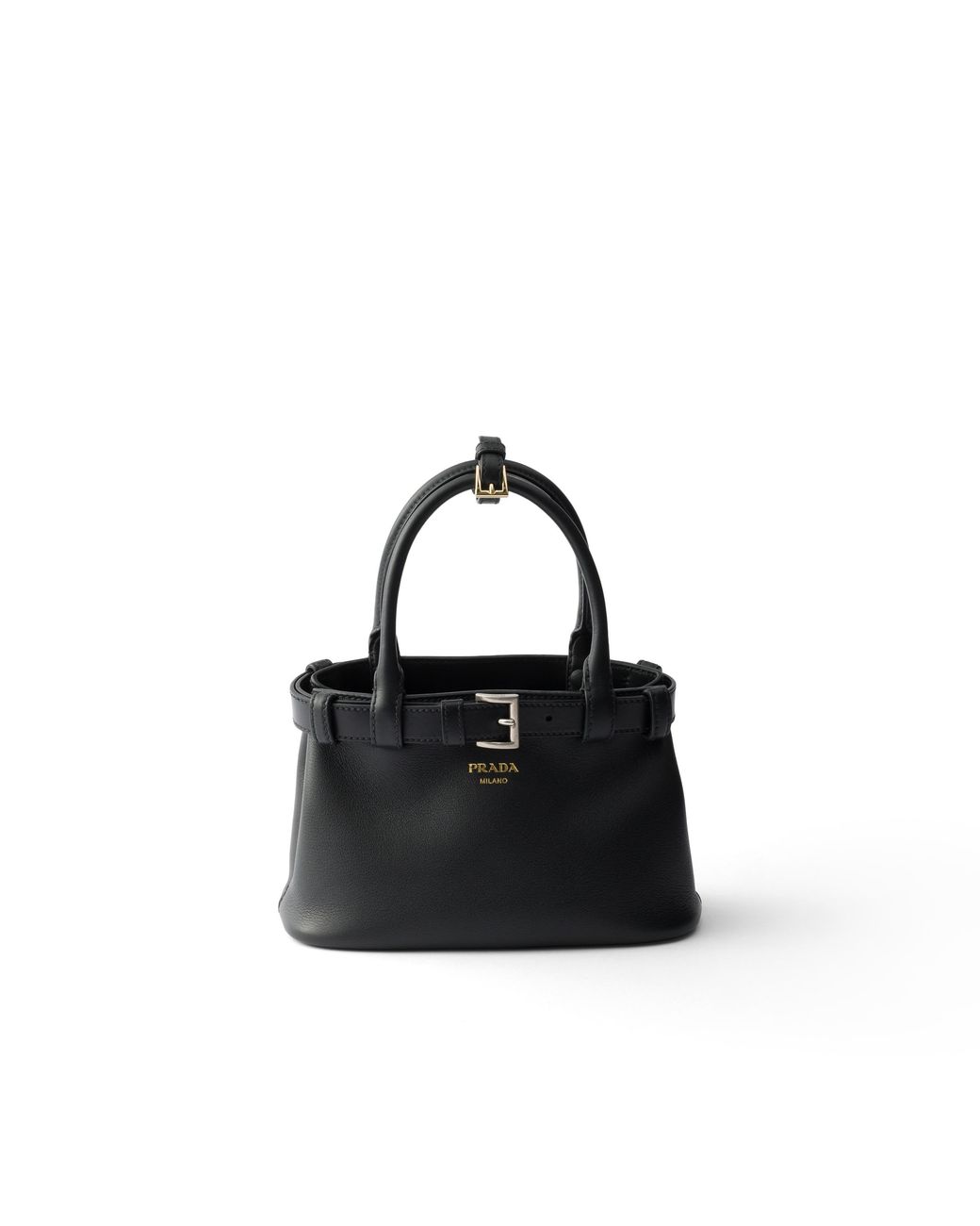 Borsa Buckle Small di Prada in Black