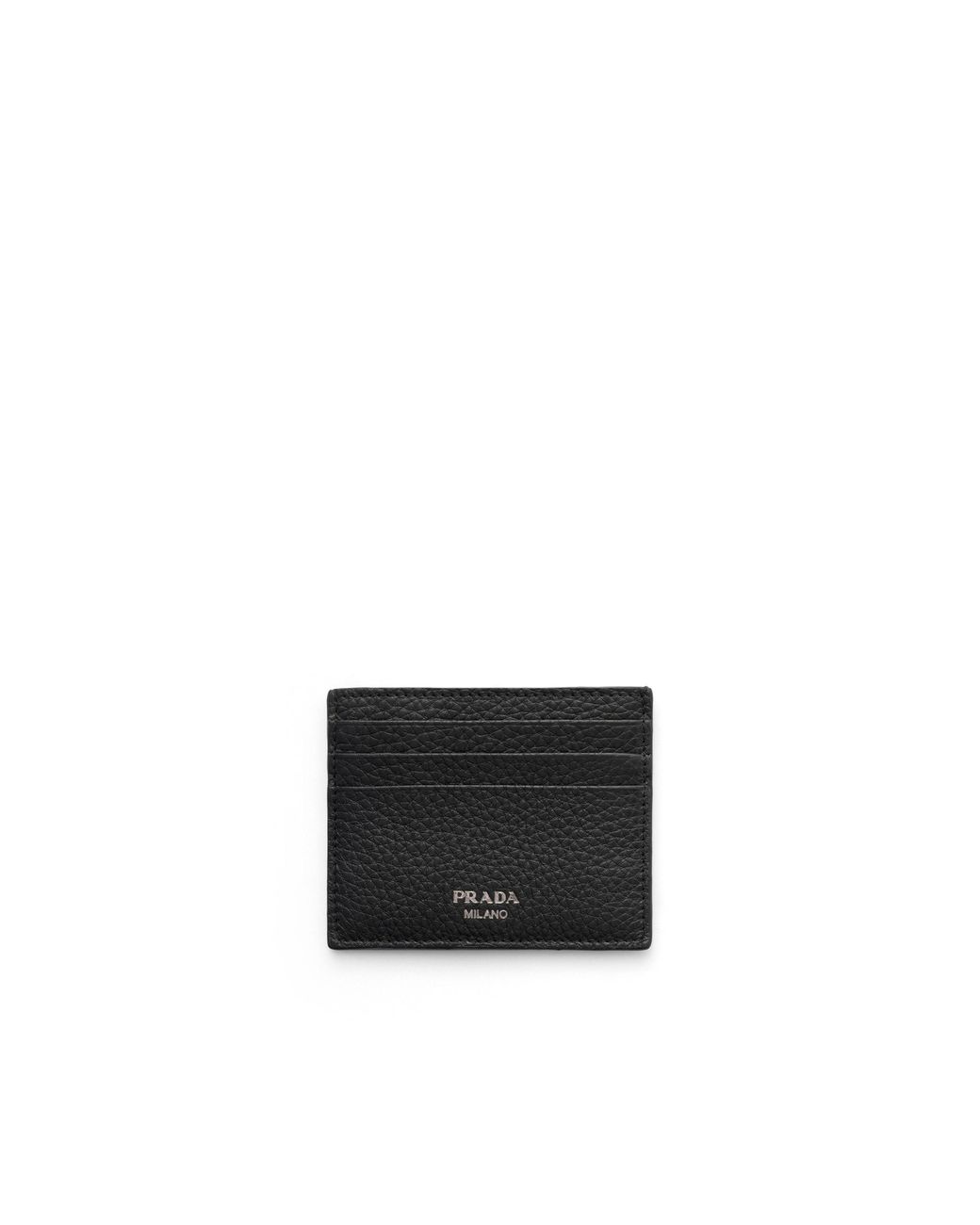Prada White Leather Card Holder for men