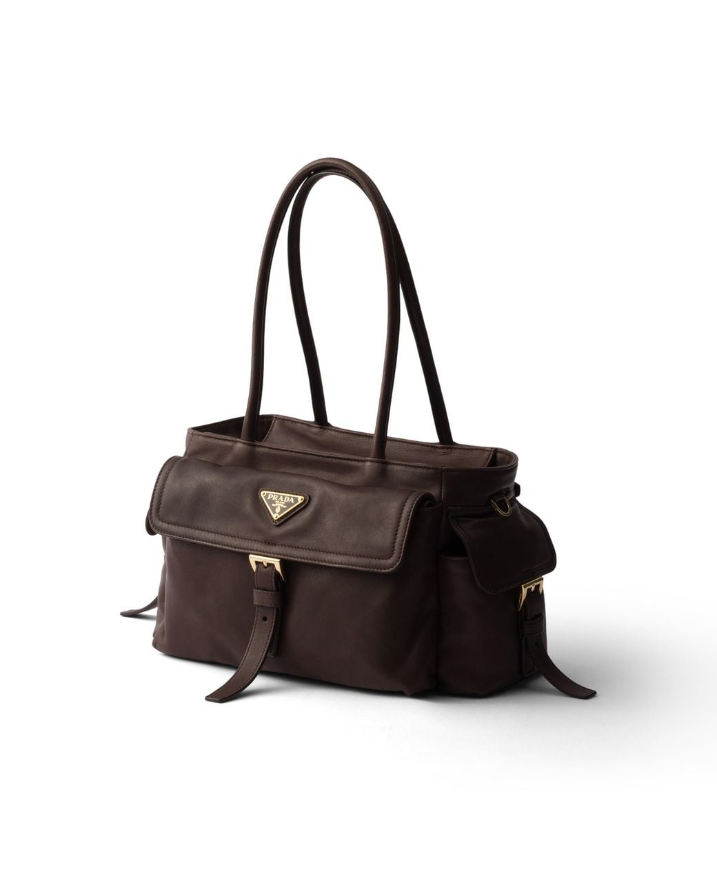 Prada Black Explore Medium Nappa Leather Tote Bag