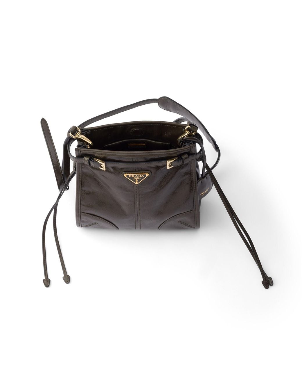 Prada Black Bonnie Leather Mini Shoulder Bag