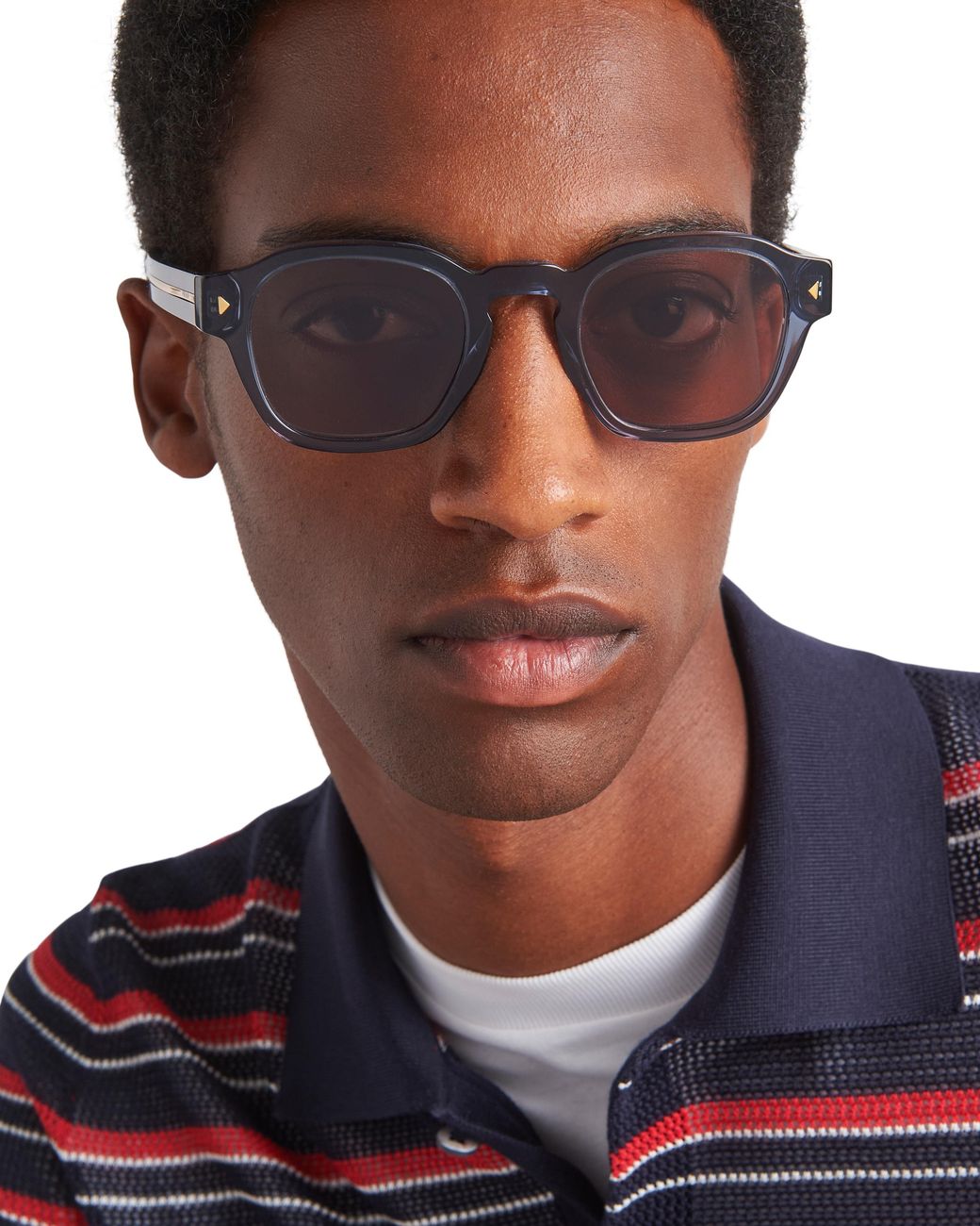 Prada Multicolor Sunglasses With Iconic Metal Plaque for men