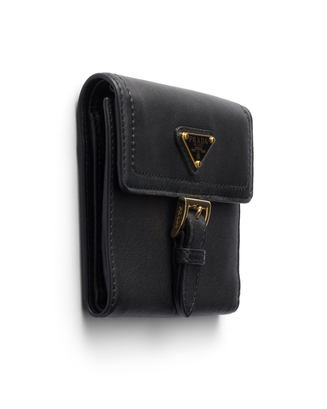 Prada Black Small Nappa Leather Wallet