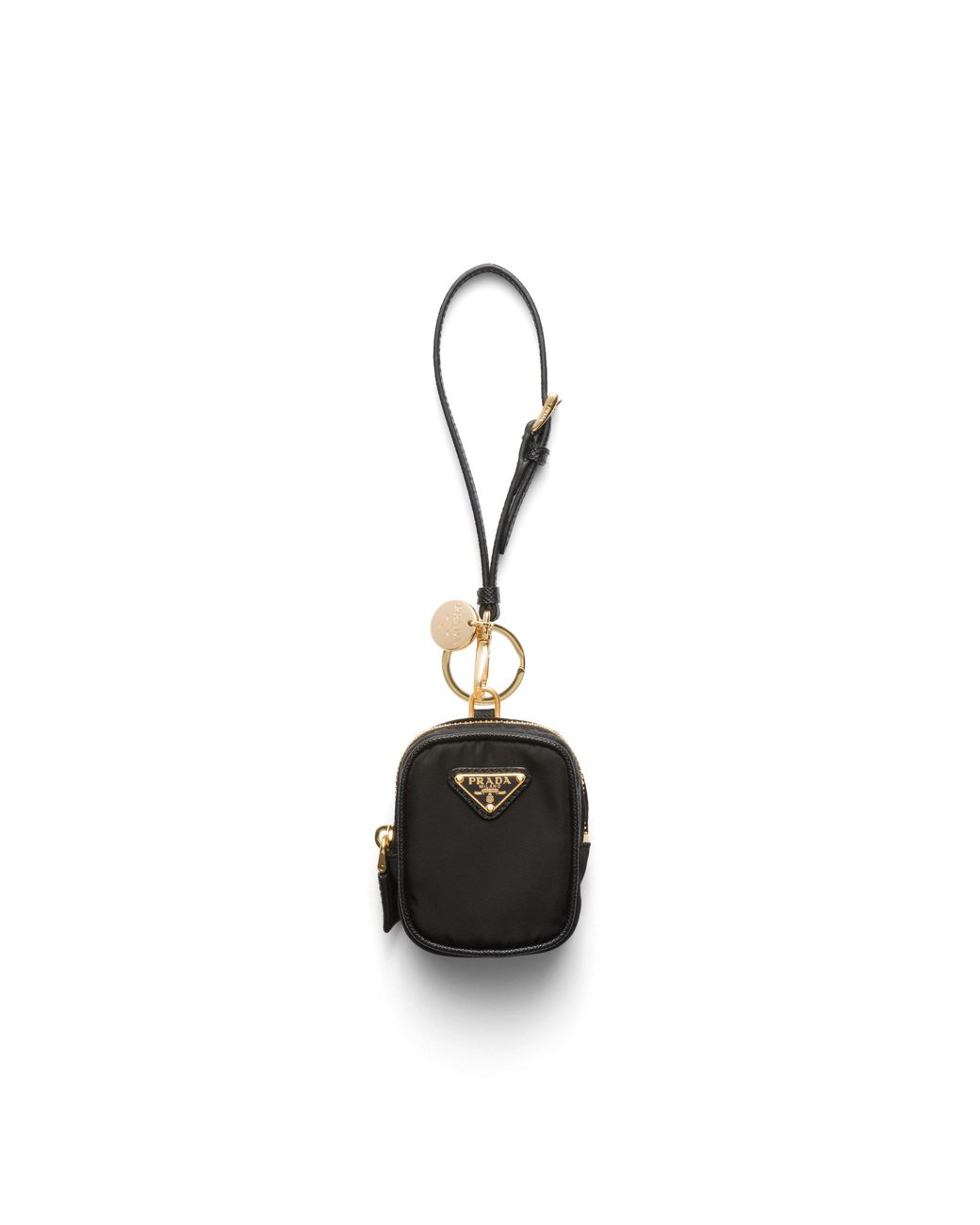 Prada White Re-Edition 1978 Re-Nylon Mini-Pouch With Keychain