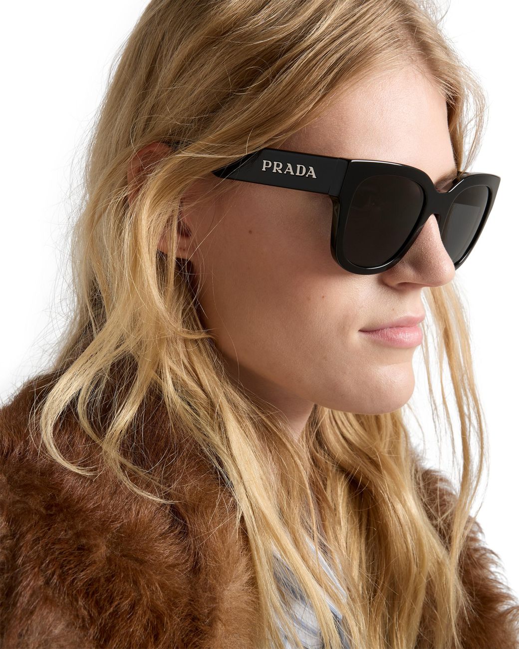 Prada Blue Sunglasses With Logo