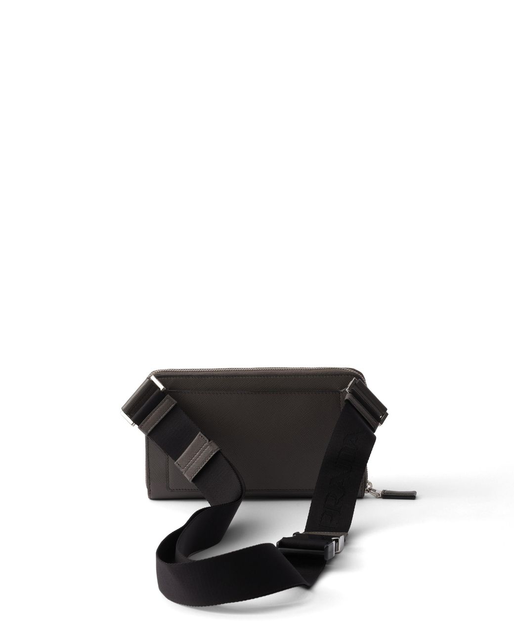 Prada Black Saffiano Leather Belt Bag for men