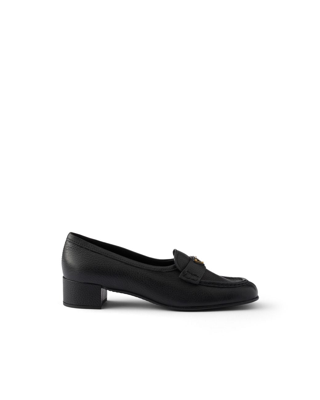 Prada Black Leather Loafers