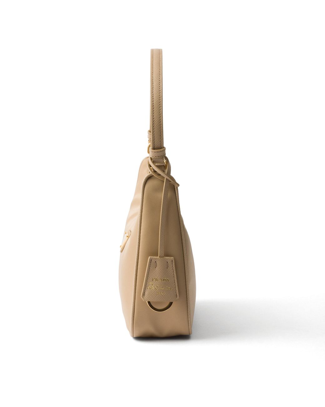 Prada White Re-Edition 2005 Re-Nylon And Saffiano Mini Bag