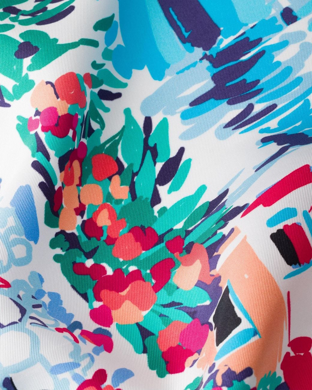 Prada Blue Printed Silk Twill Scarf, 90 X 90 Cm
