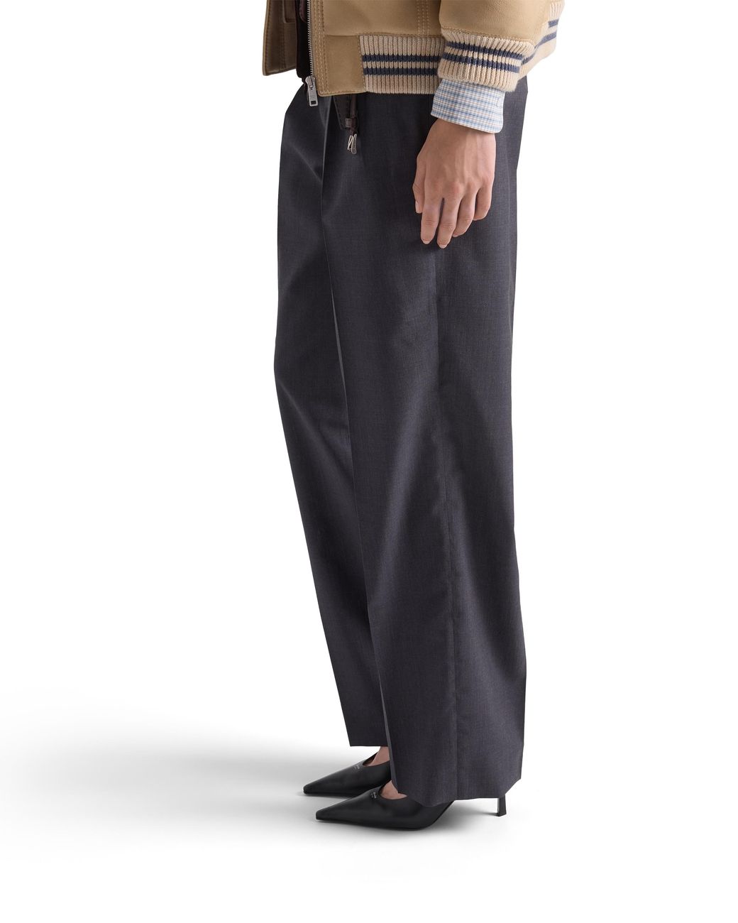Prada Blue Light Mohair Pants