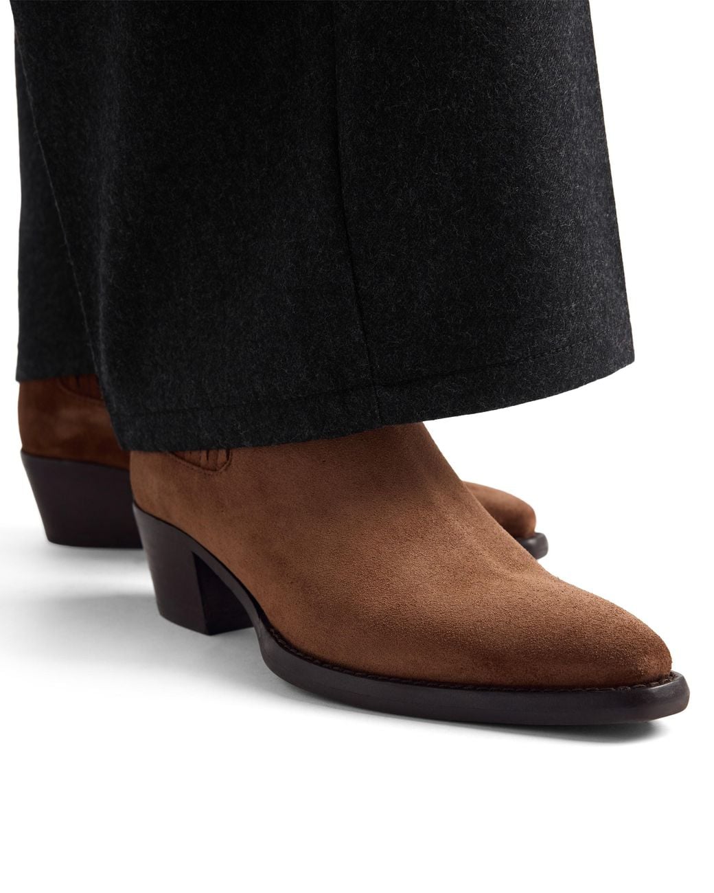 Prada Brown Suede Booties