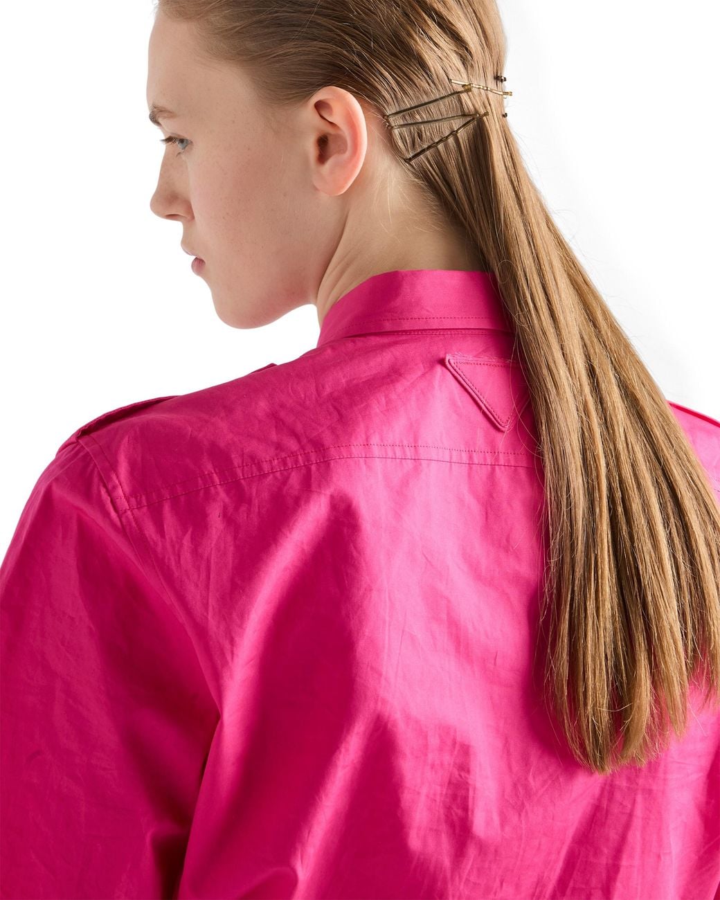 Prada Pink Cotton Poplin Shirt