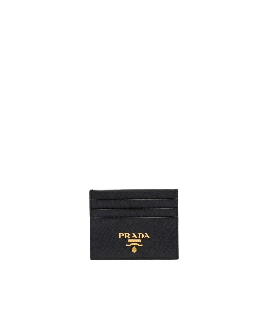 Prada White Saffiano Leather Card Holder