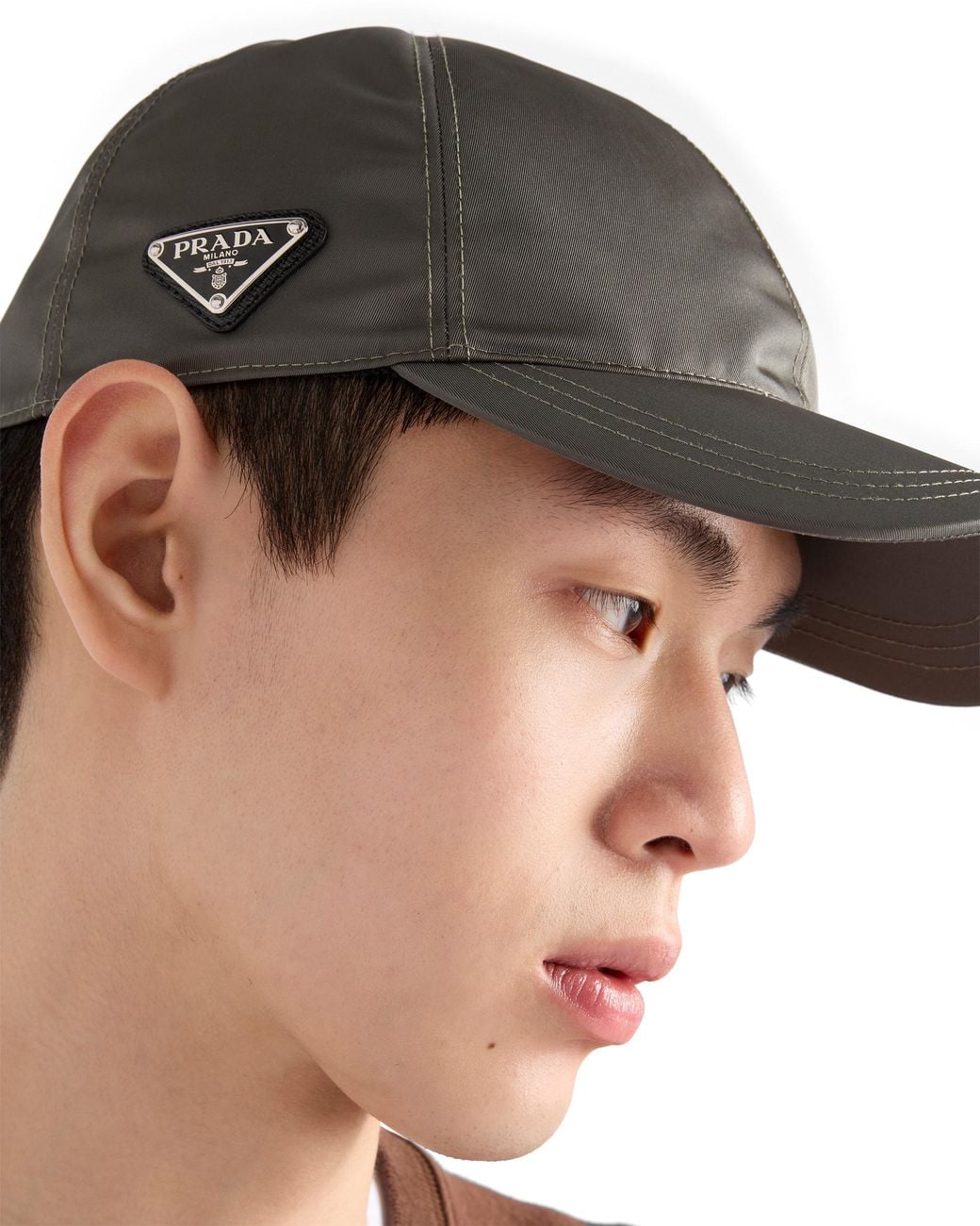 Prada Multicolor Re-Nylon Baseball Cap for men