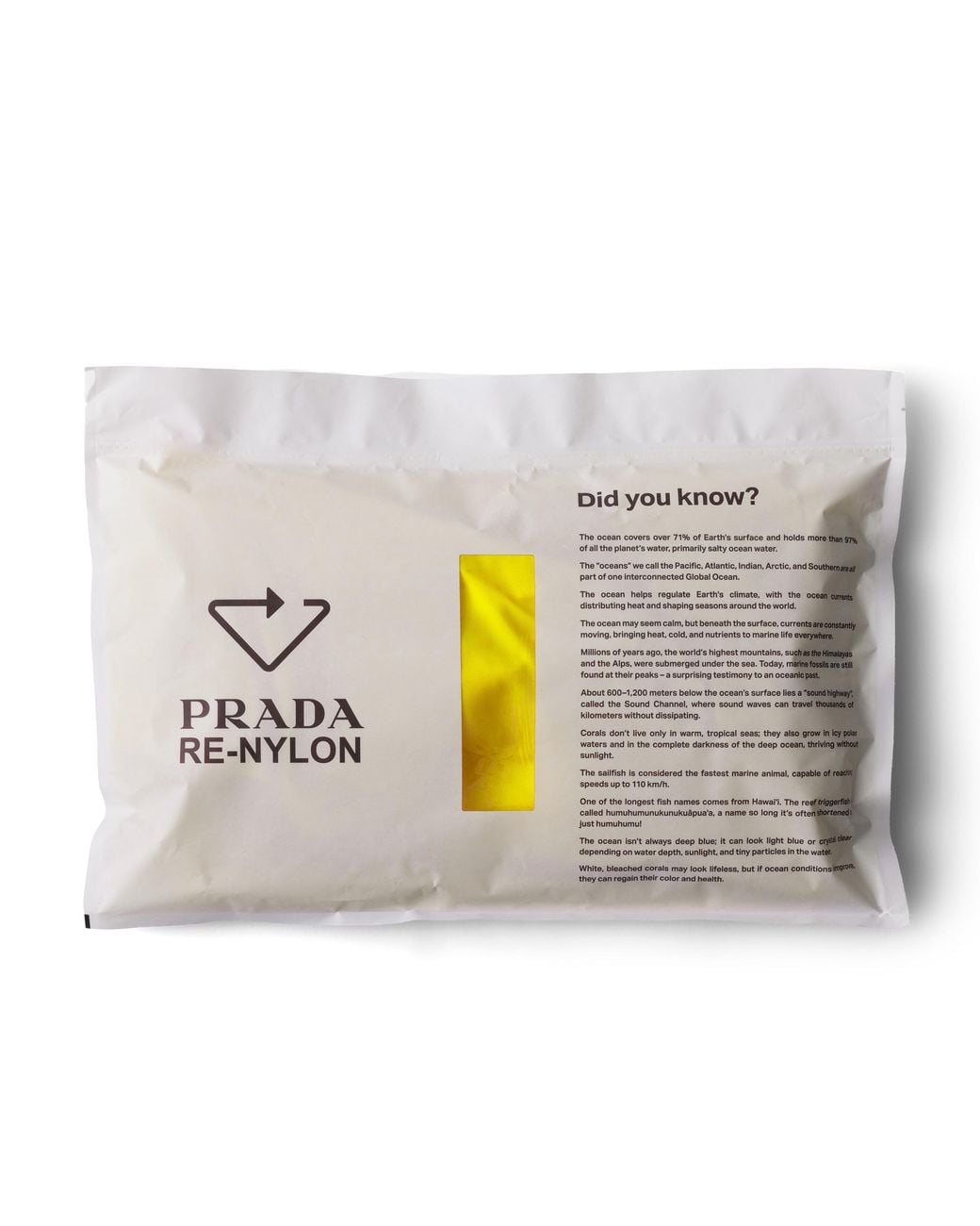 Prada Yellow Re-Nylon Backpack