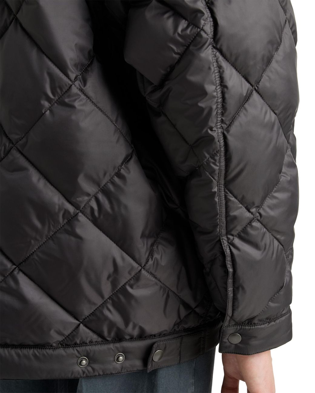 Prada Black Technical Fabric Down Coat for men