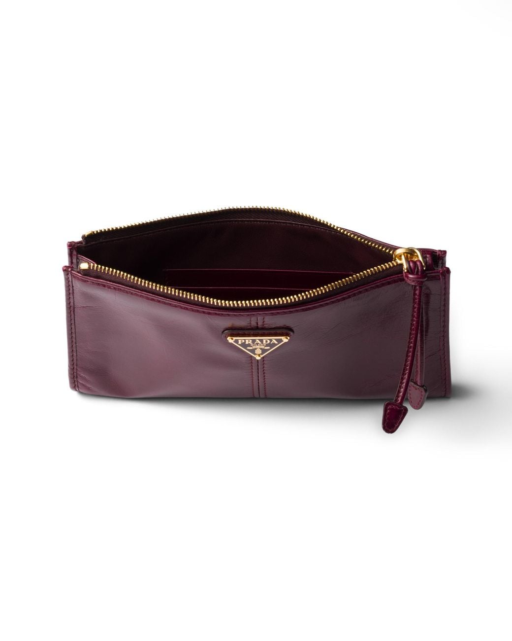 Prada Purple Leather Pouch