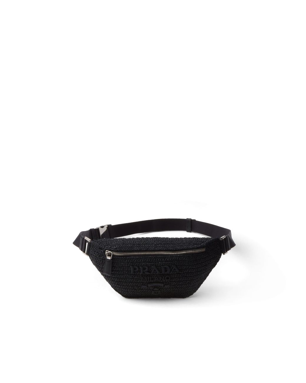 Prada White Crochet Belt Bag for men