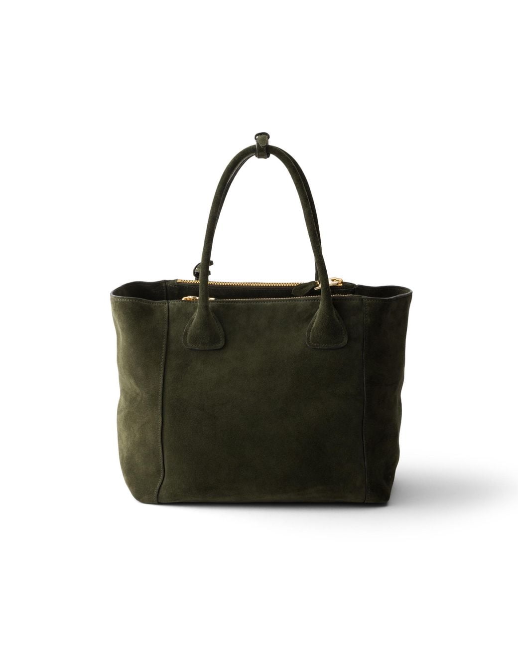 Prada Black Nova Large Suede Tote Bag