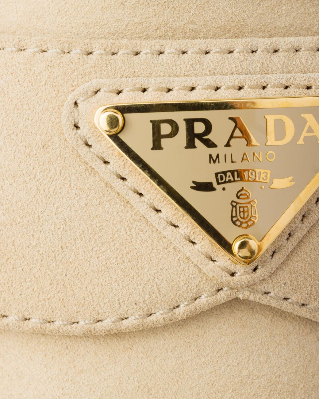 Prada White Suede Leather Loafers