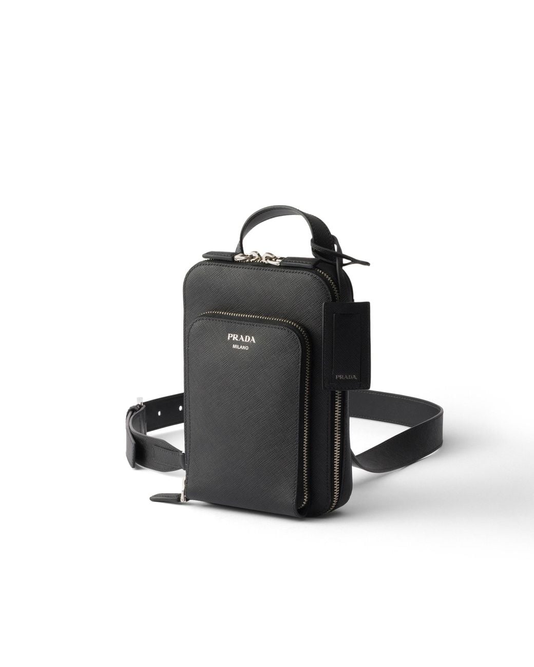 Prada Black Saffiano Leather Backpack for men