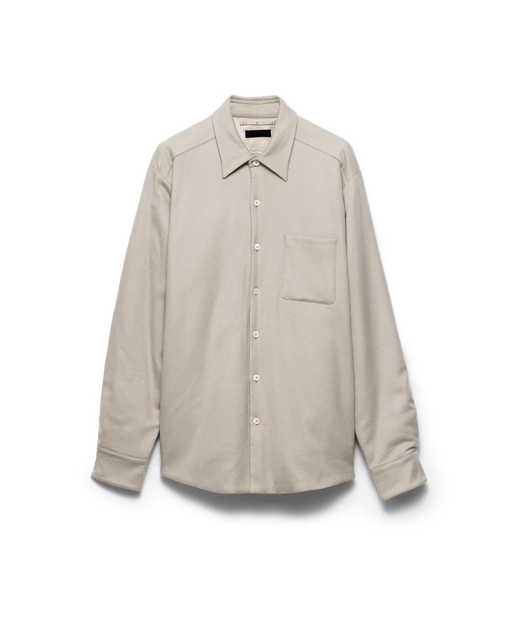 Prada White Cashmere Shirt, Limestone for men