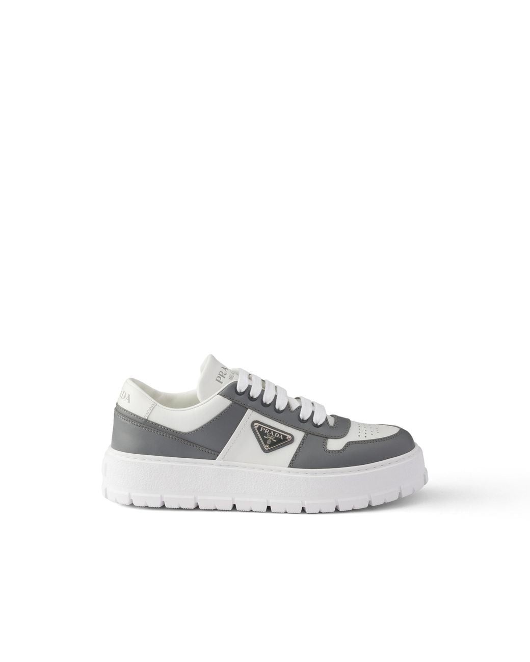 Prada White Leather Sneakers, Size 6 for men