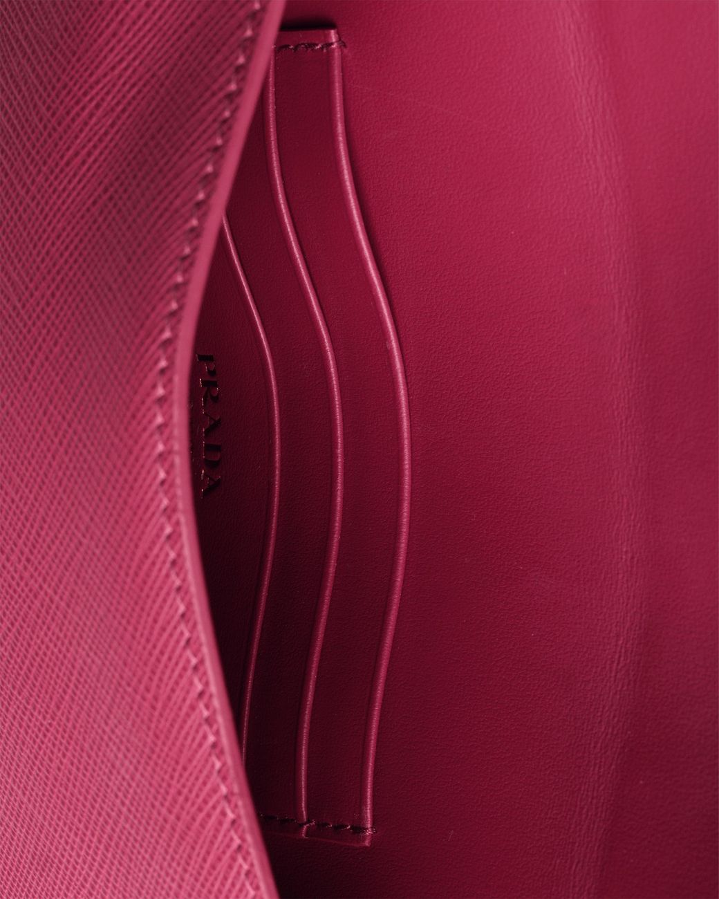 Prada Pink Saffiano Leather Envelope Clutch