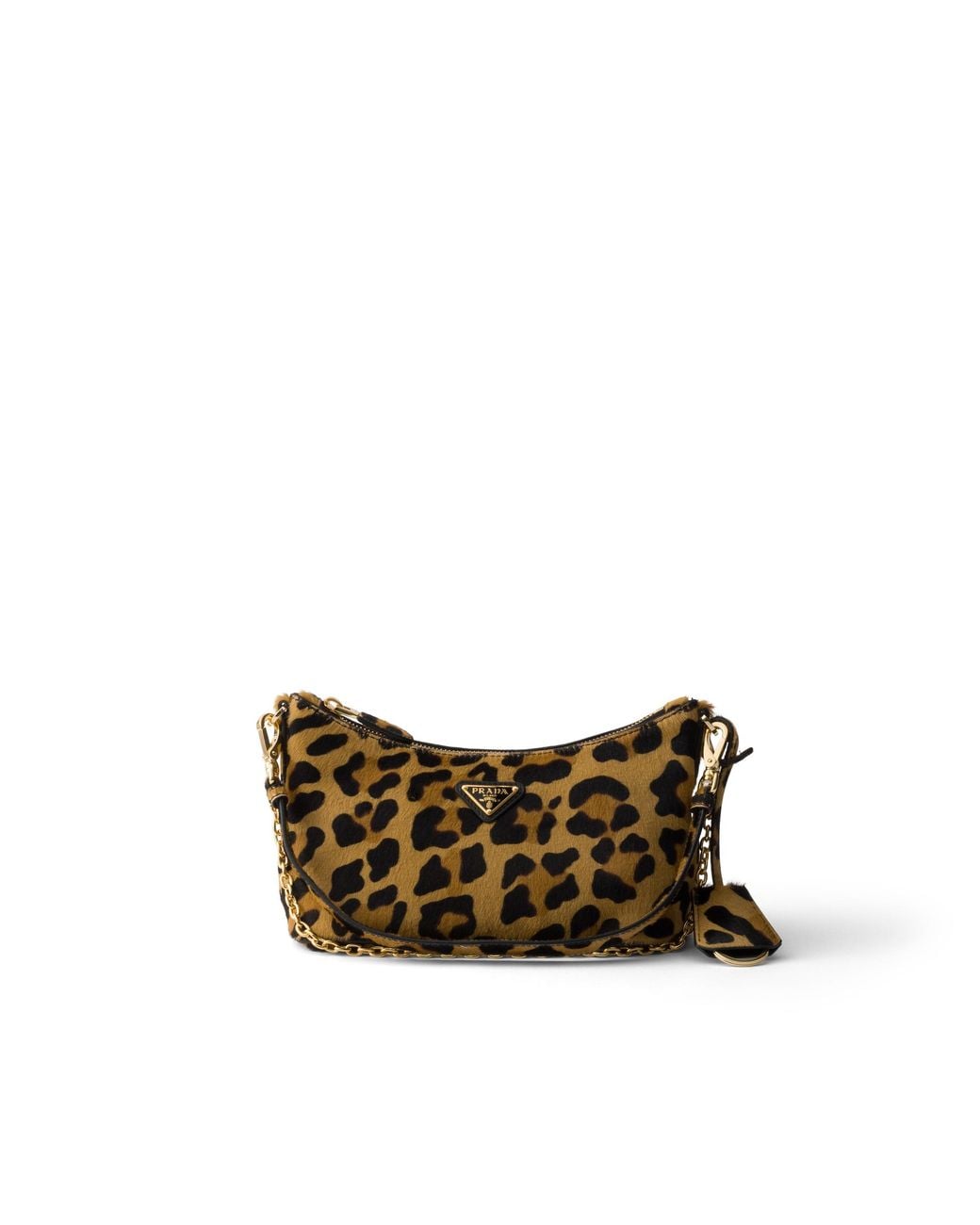 Prada Yellow Printed Calf Hair Leather Mini-Bag