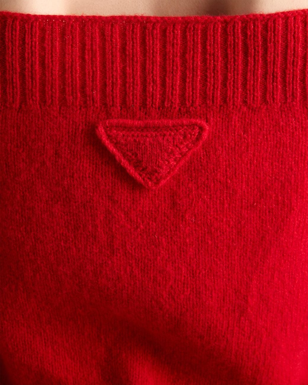 Prada Red Shetland Wool Tank Top for men