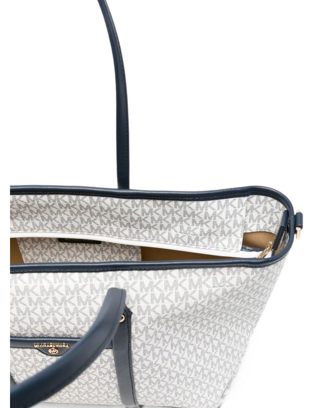 Borsa A Monogramma Bianca di Michael Kors in White