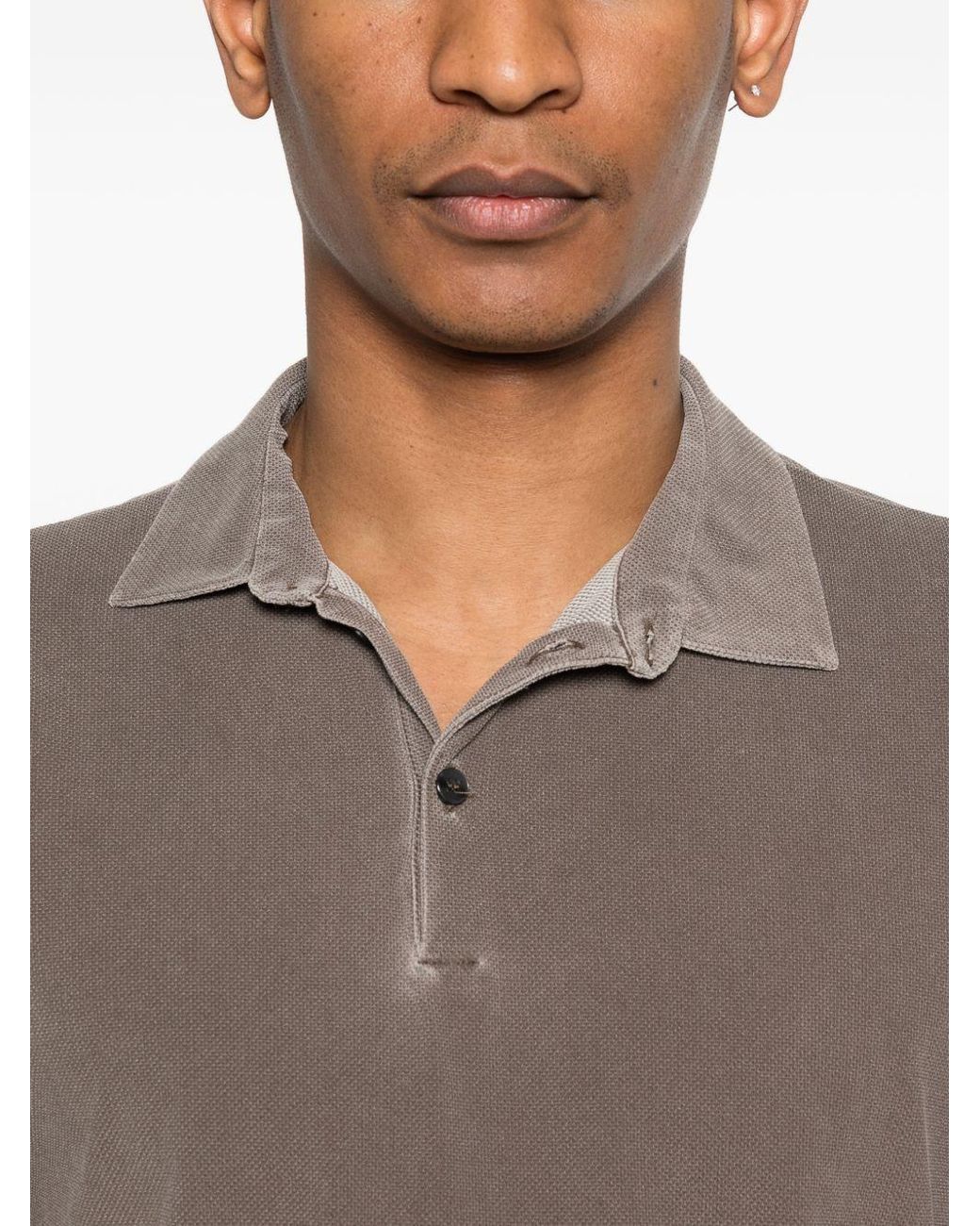 Polo Con Logo di Rrd in Gray da Uomo