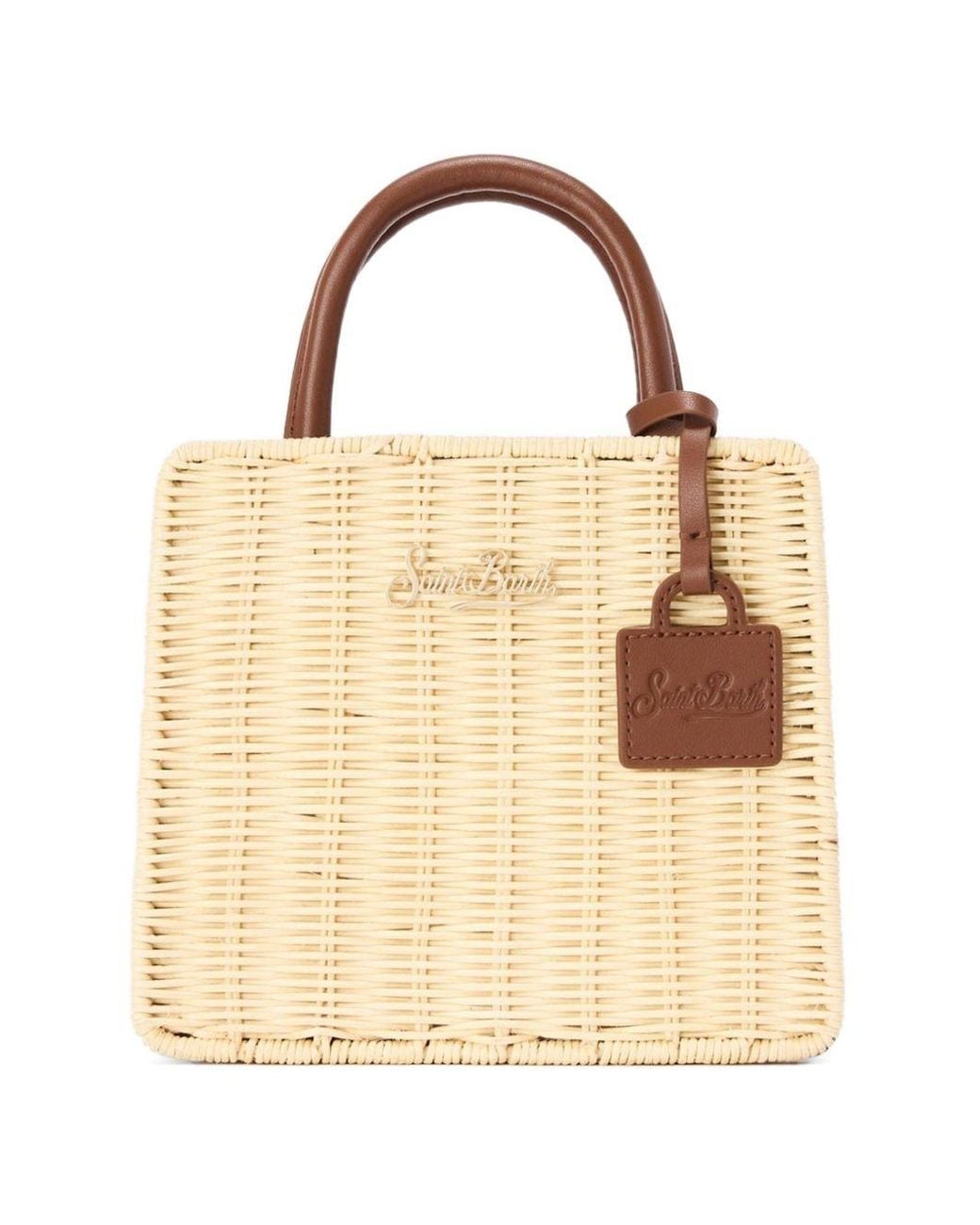 Borsa Intrecciata di Mc2 Saint Barth in Natural