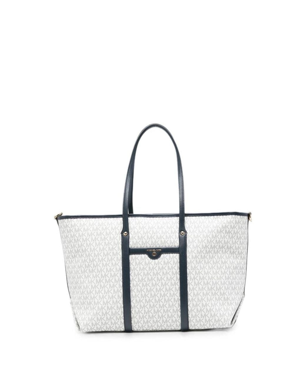 Borsa A Monogramma Bianca di Michael Kors in White