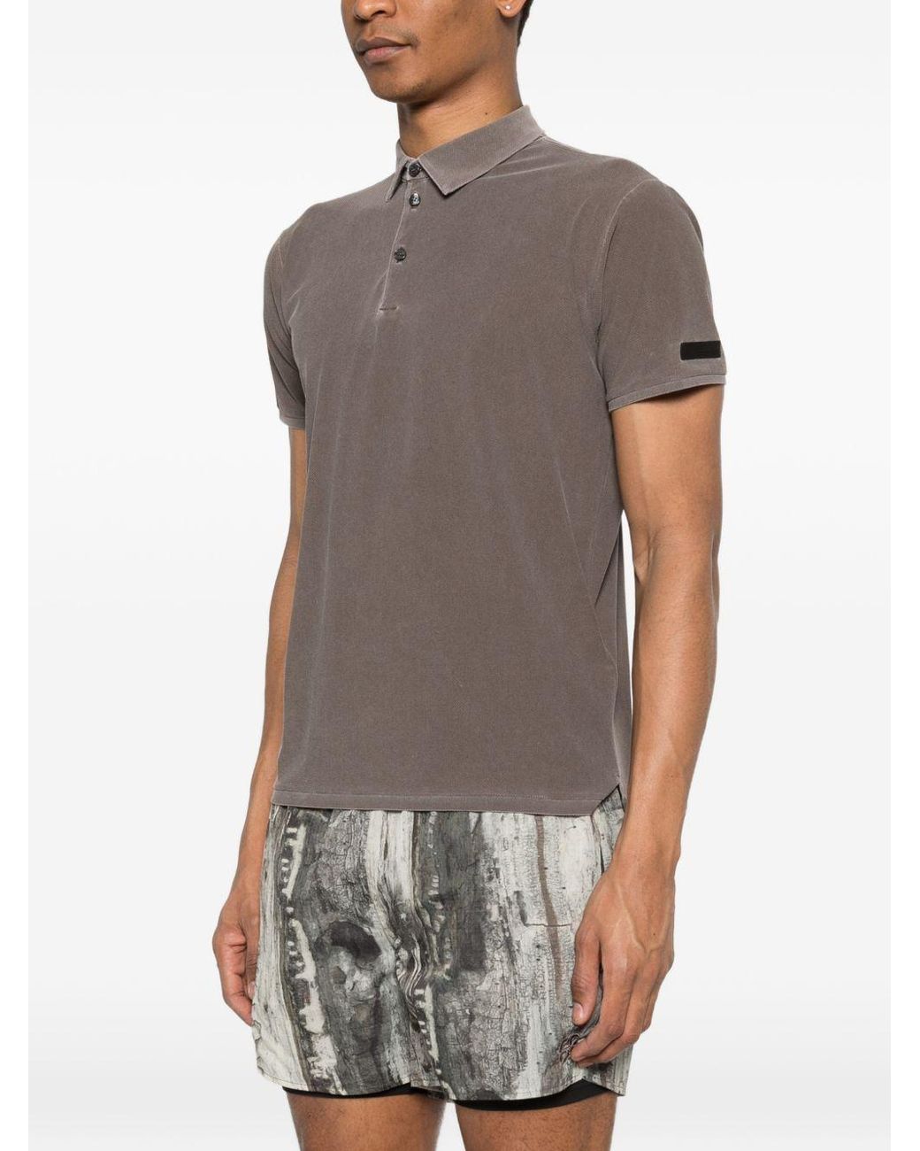 Polo Con Logo di Rrd in Gray da Uomo