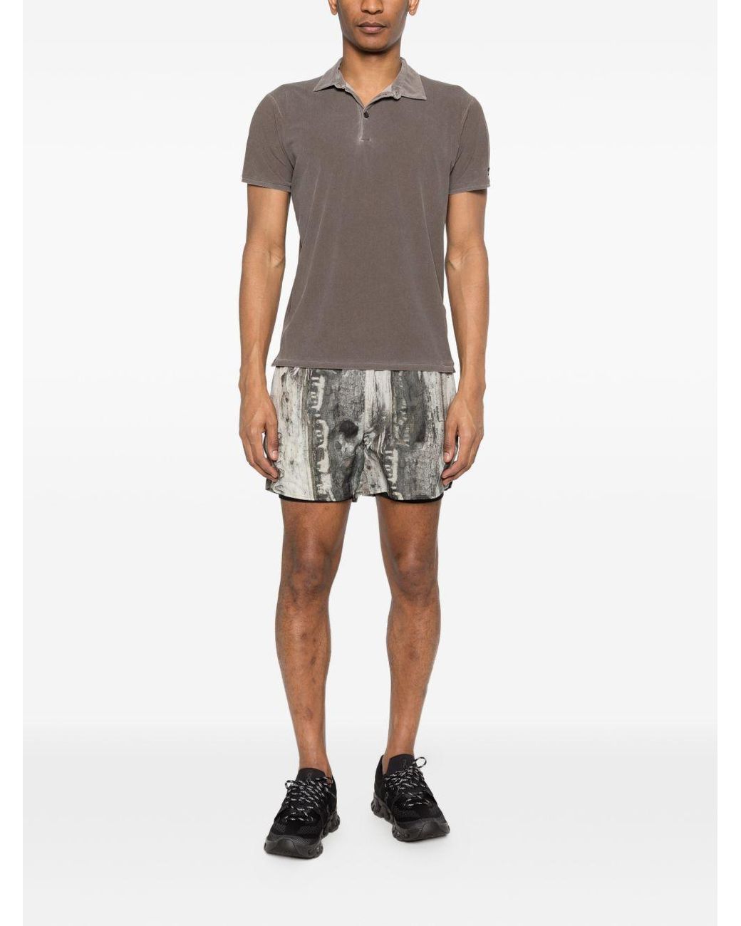 Polo Con Logo di Rrd in Gray da Uomo