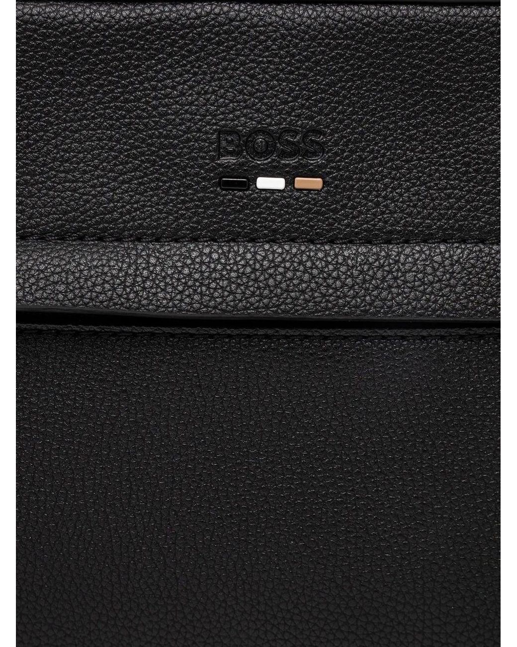 Borsello Con Zip di Boss in Black da Uomo