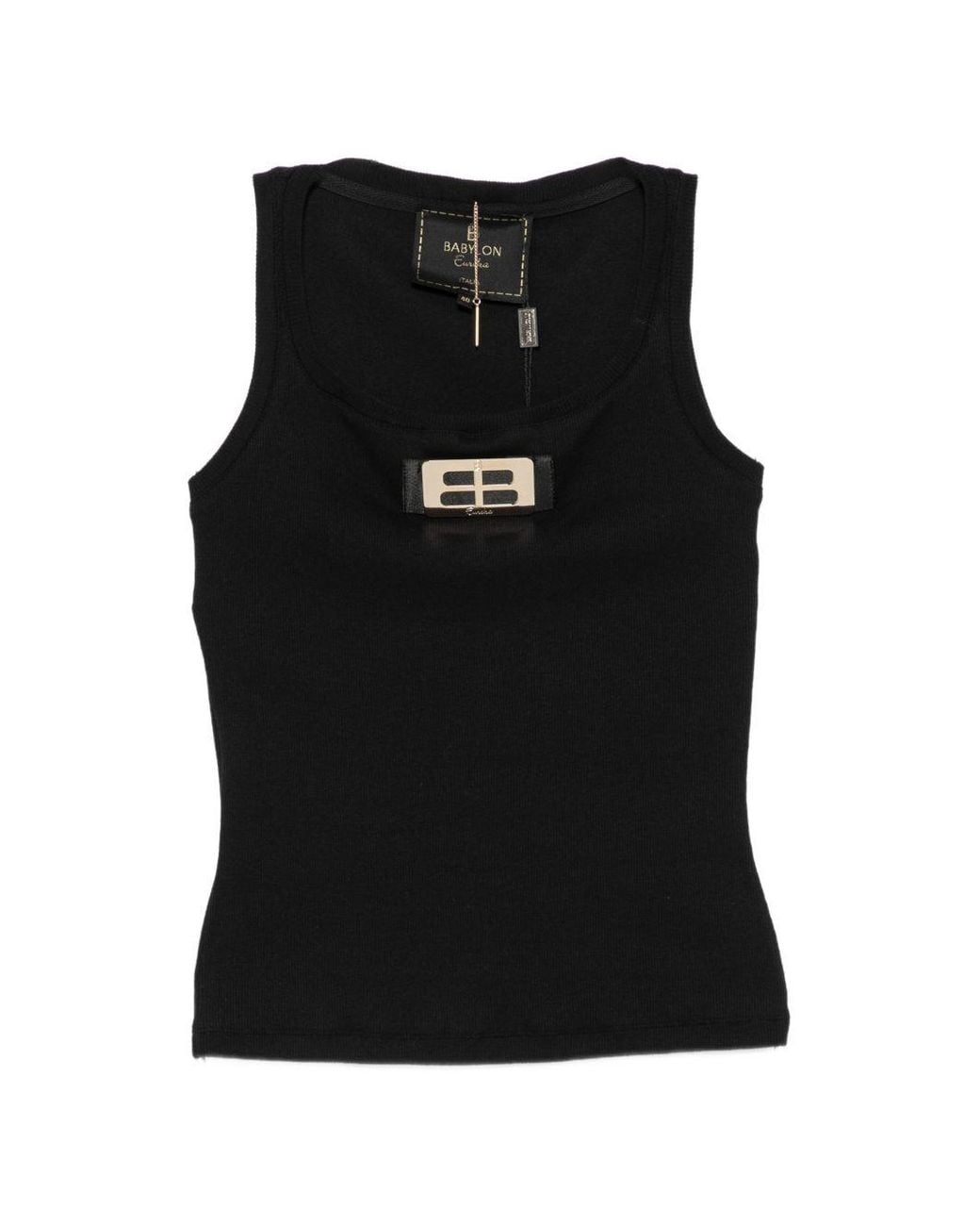 Canotta Con Placca Nera di BABYLON EUREKA in Black