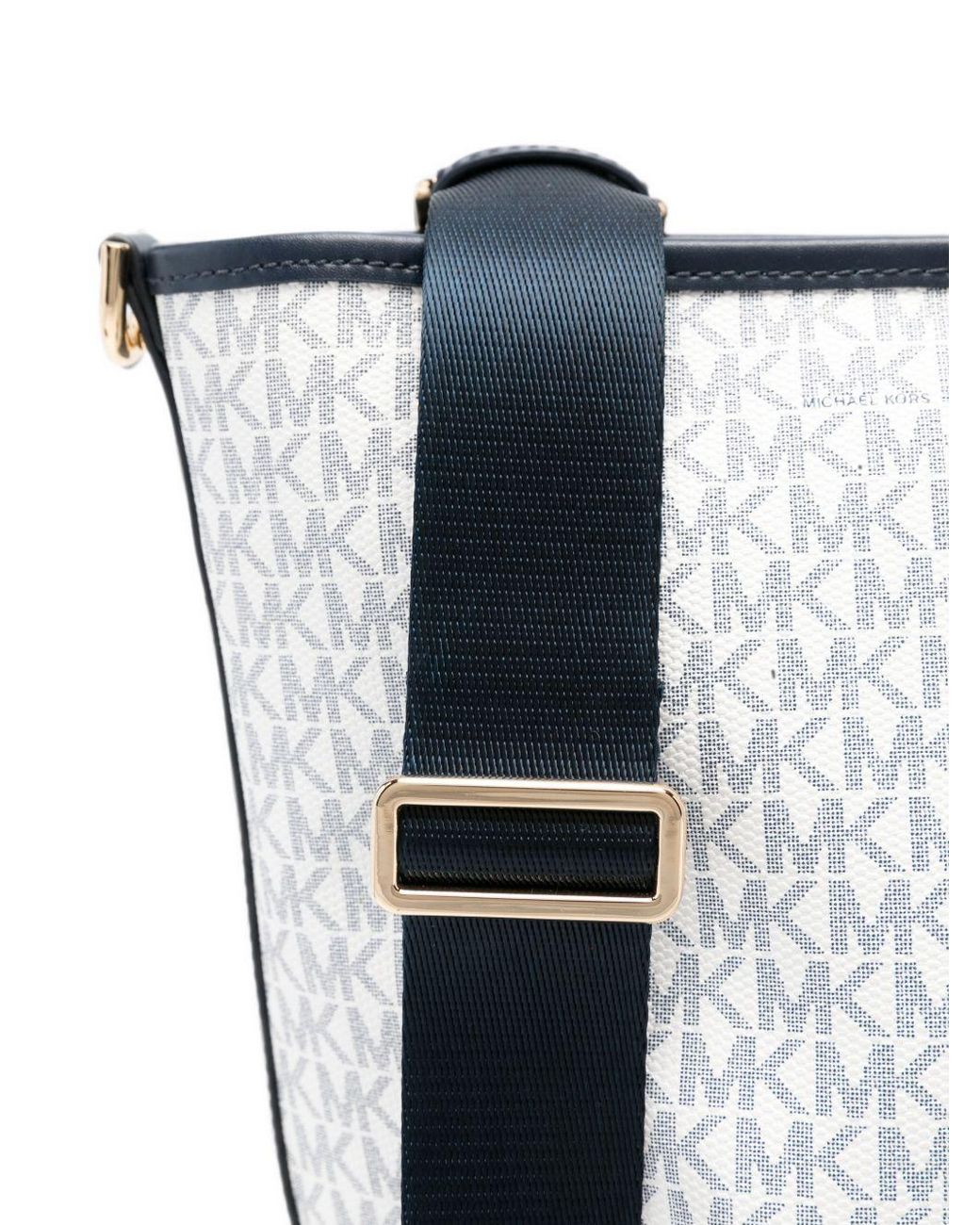 Borsa A Monogramma Bianca di Michael Kors in White
