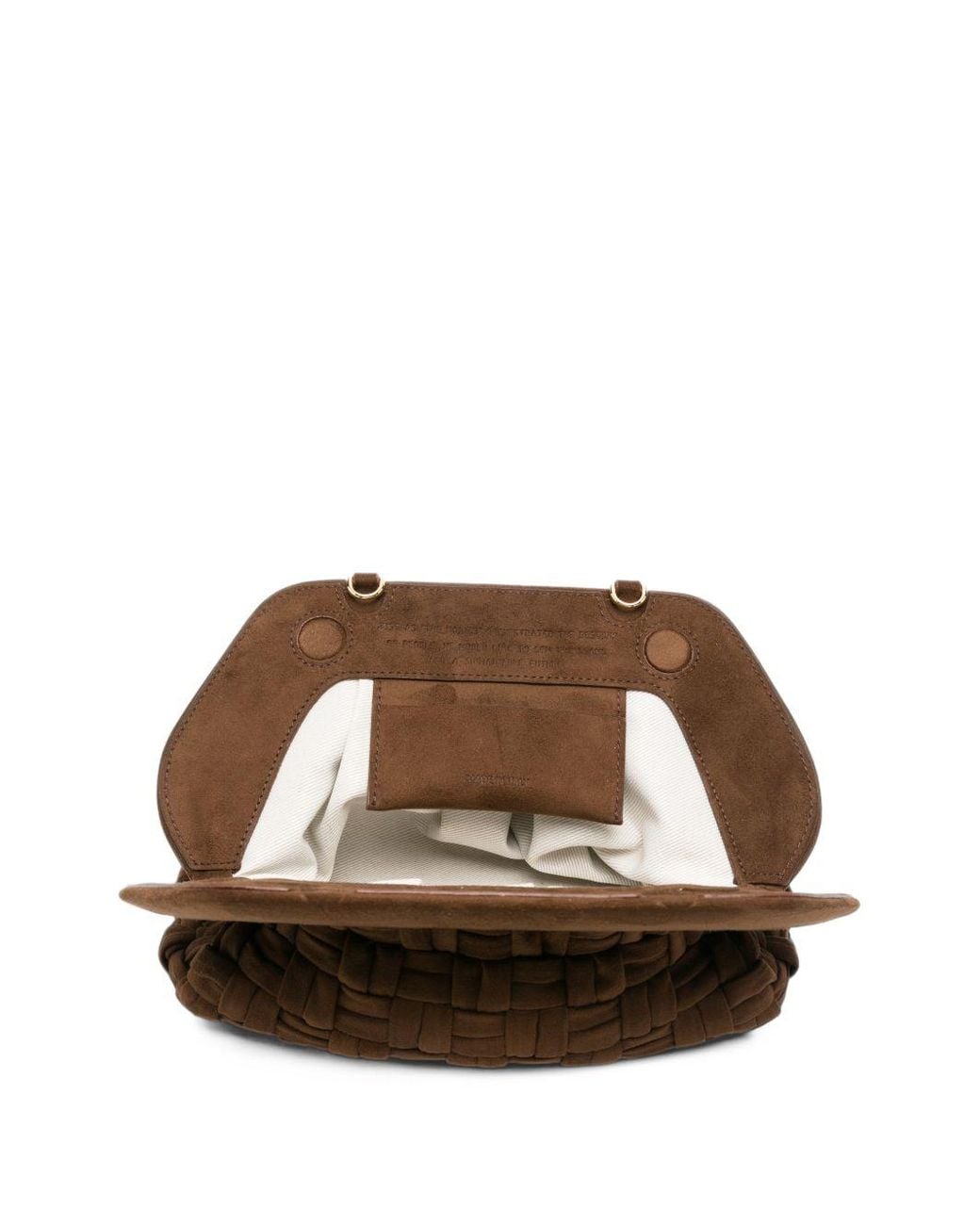 Pochette Bios Medium Con Intreccio di THEMOIRÈ in Brown
