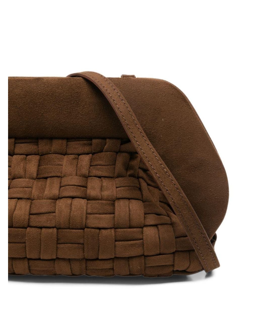 Pochette Bios Medium Con Intreccio di THEMOIRÈ in Brown